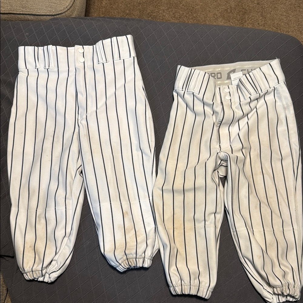 Casual White and Black Striped Bottoms